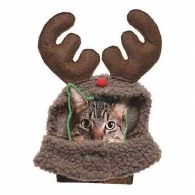 Kerstkleding rendierenpak voor katten/poezen