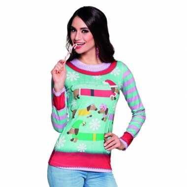Shirt kerst opdruk dames